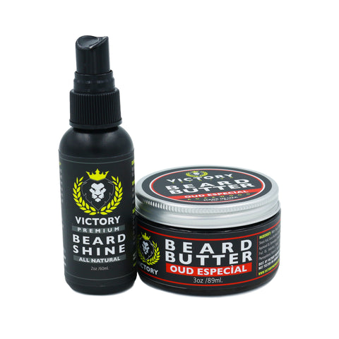 Victory Premium Beard Butter and Beard Oil Oud Collection
