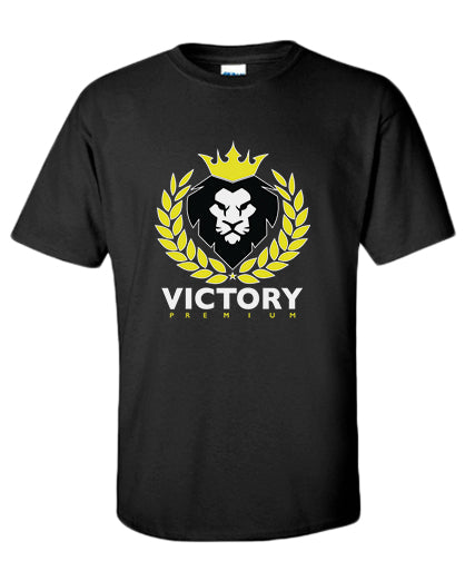 Victory Premium Lion Logo - Black Tee